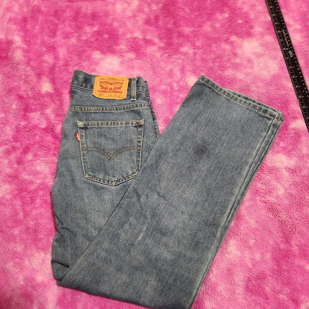 Levi's 505 Jeans Women's 12 REG 27x27.5 Low Rise Straight Denim Adjustable Waist